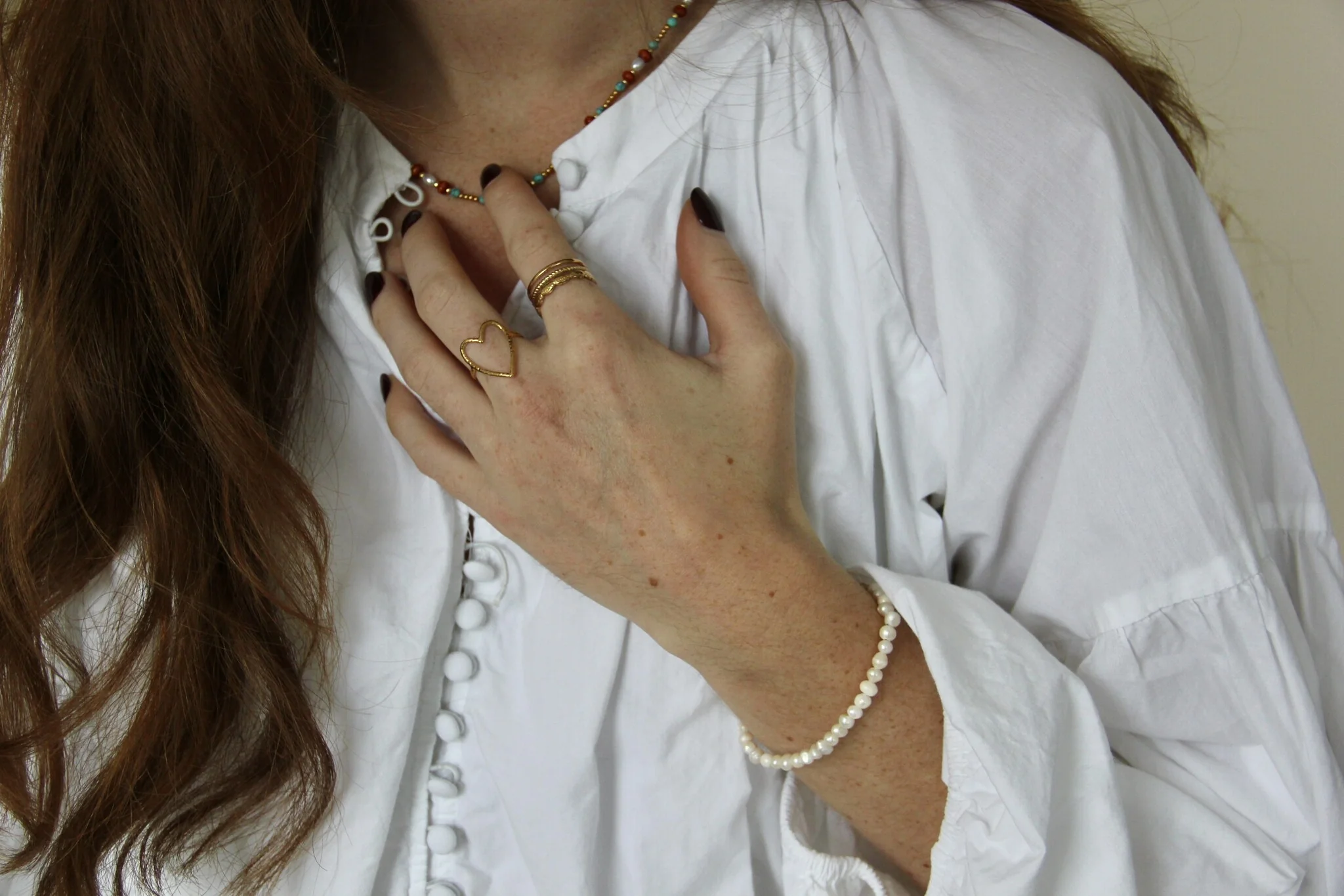 100% Real Fresh Water Pearl - Armband - Stainless Steel - Image 6