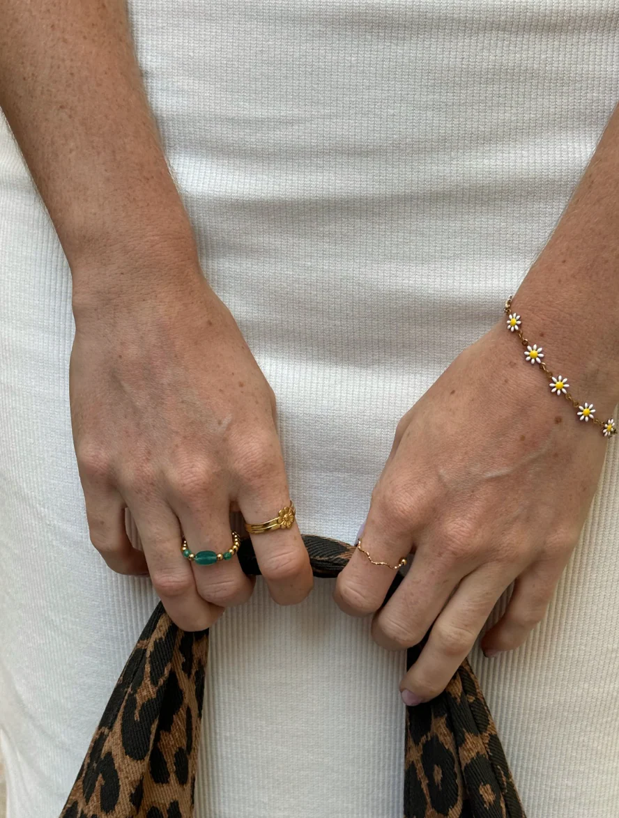 Blossom Flower - Ring - Stainless Steel - Verstelbaar - Image 5