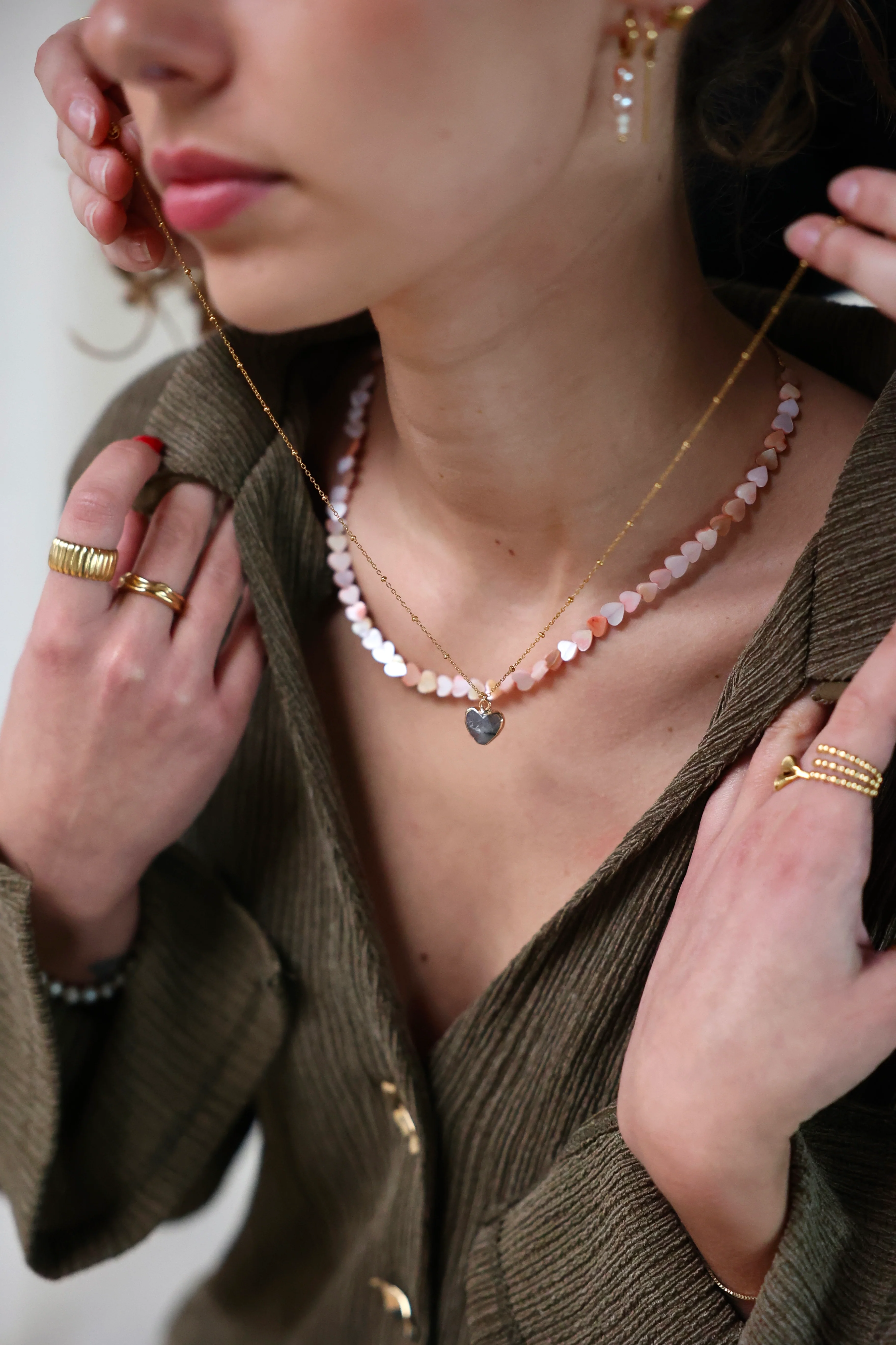 Cherish - Ketting - Natuursteen - Stainless Steel - Image 5