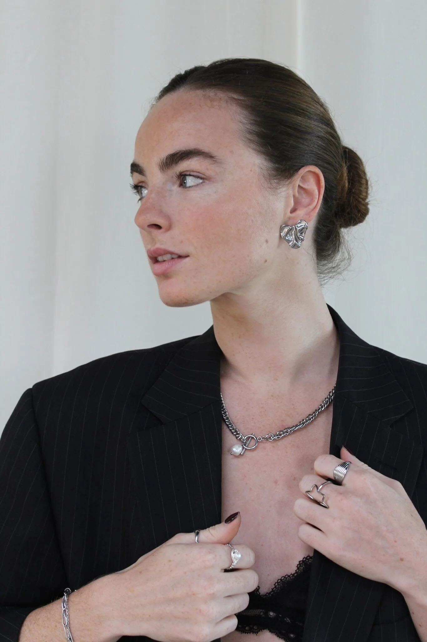 Chunky Pearl - Ketting - Stainless Steel - Image 7