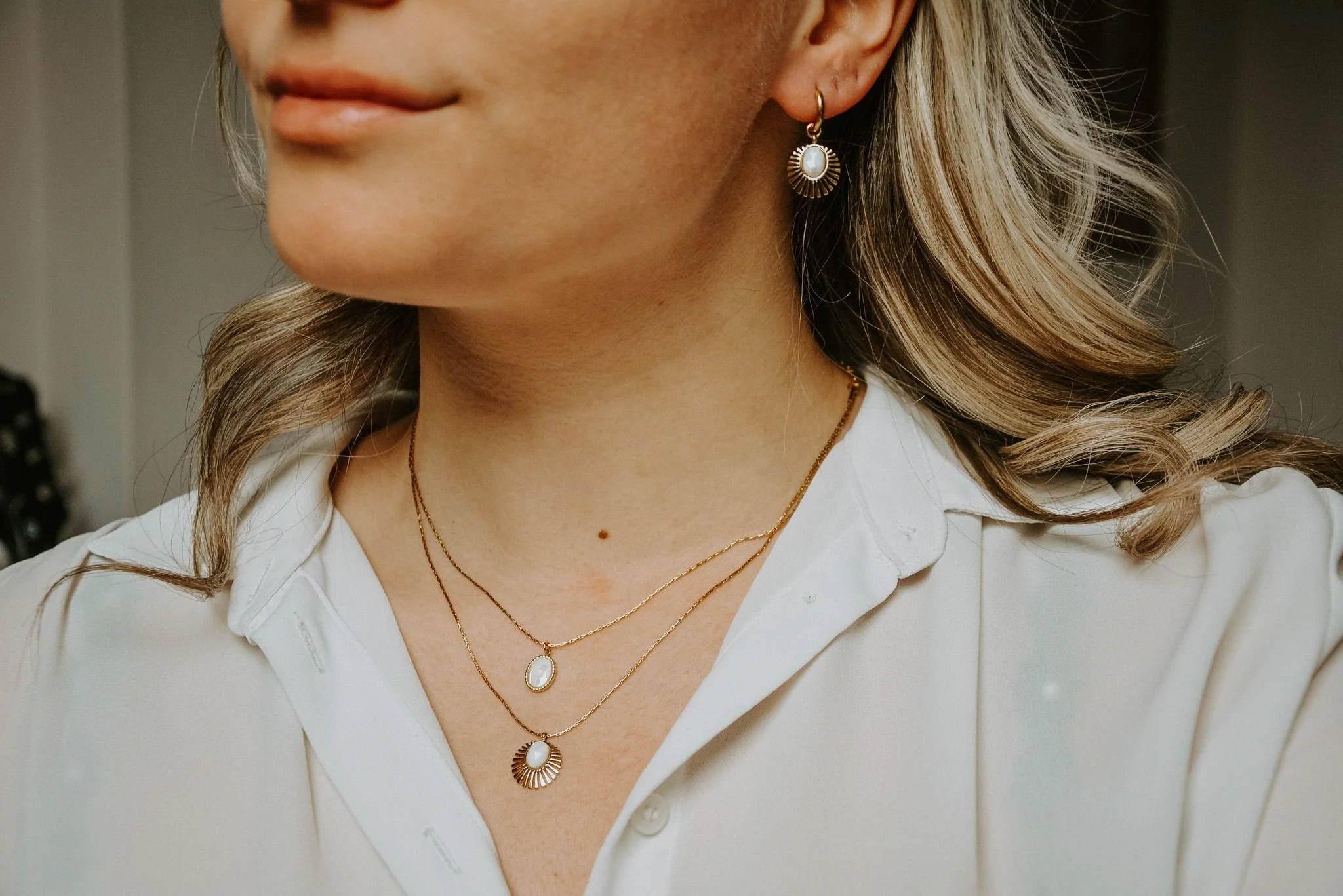 Danae - Ketting - Natuursteen - Stainless Steel - Image 4