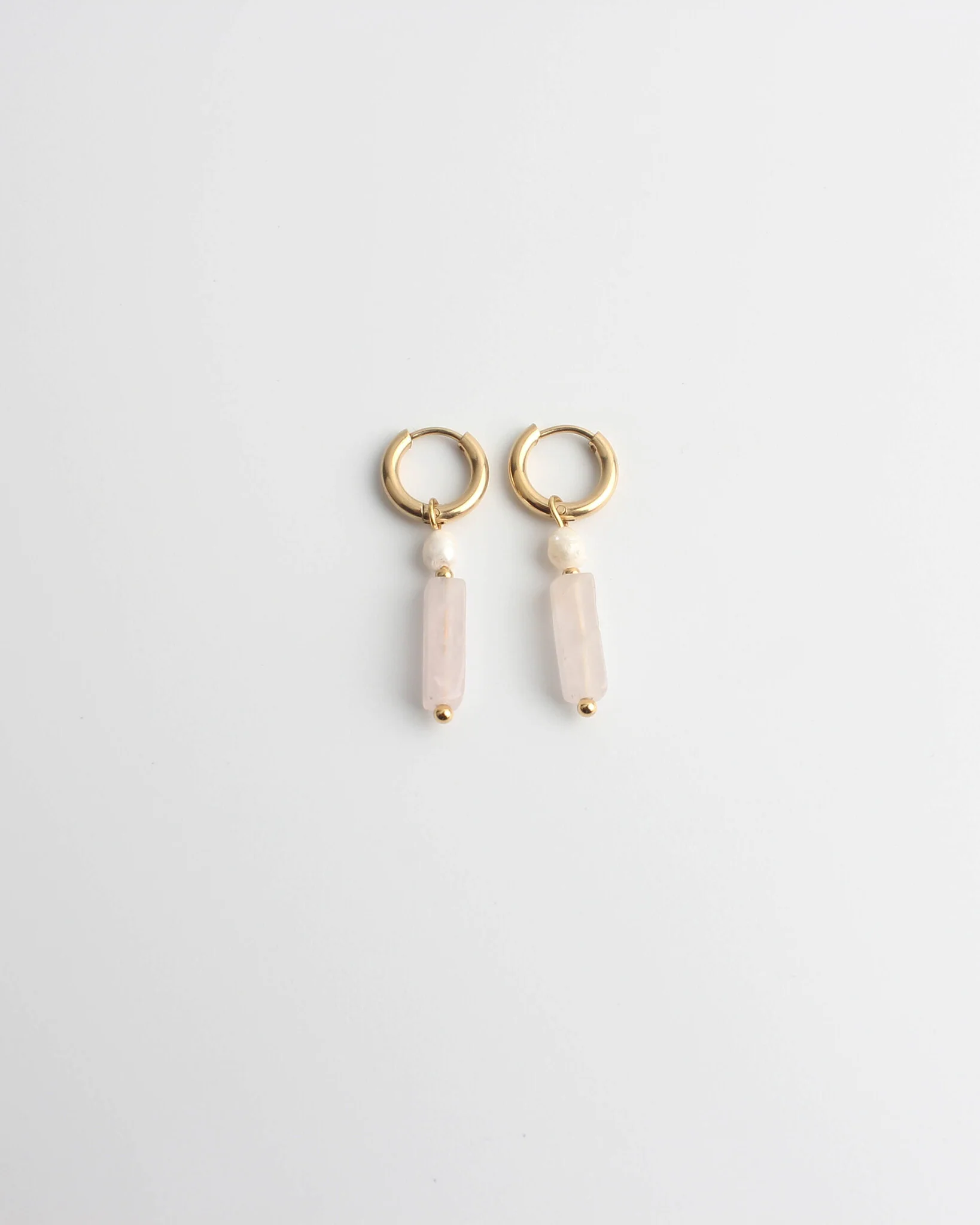 Dora & Pearl - Oorbellen - Natuursteen - Stainless Steel - Image 5