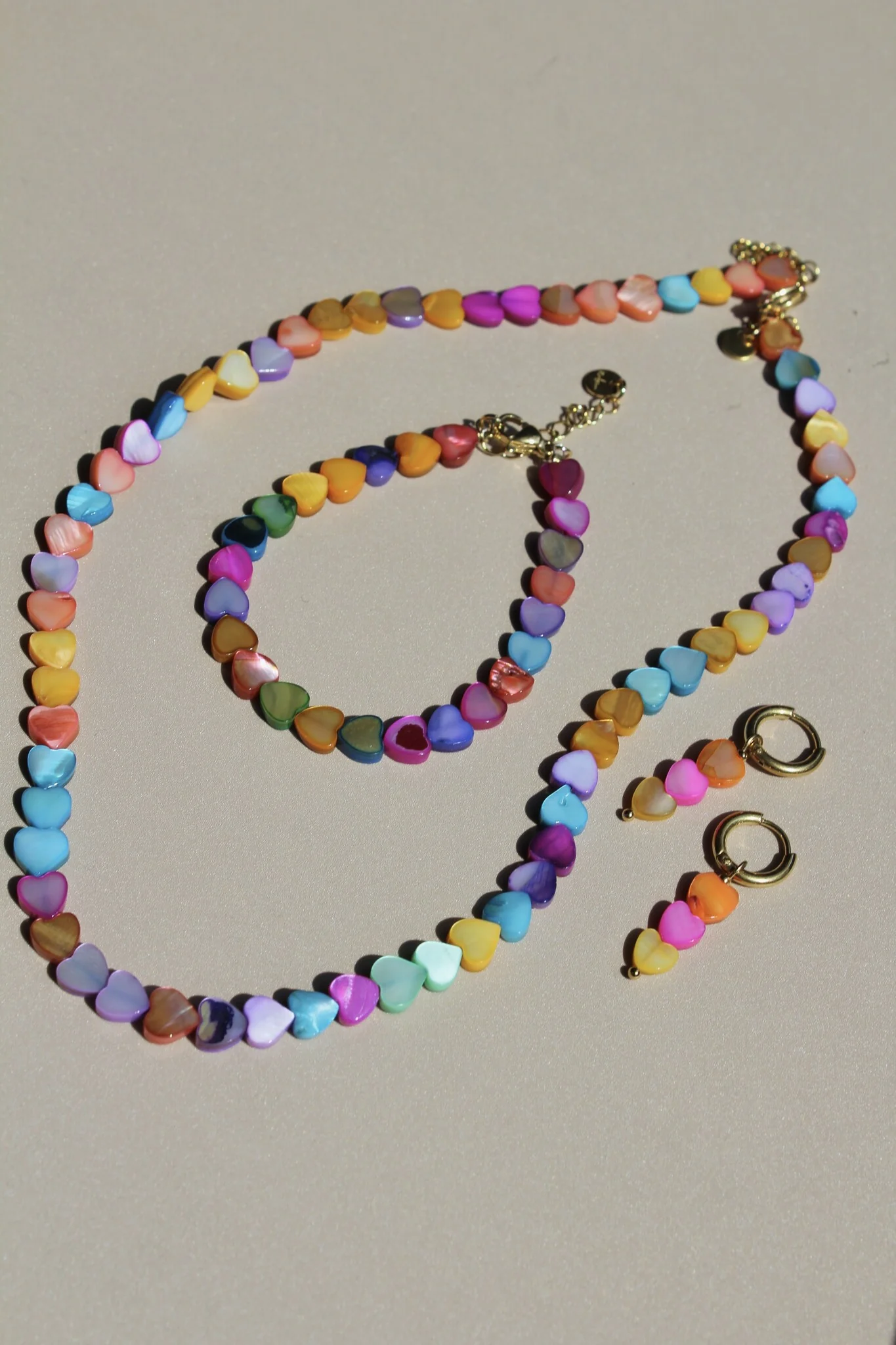 Heart To Heart - Ketting - Natuursteen - Stainless Steel - Image 3