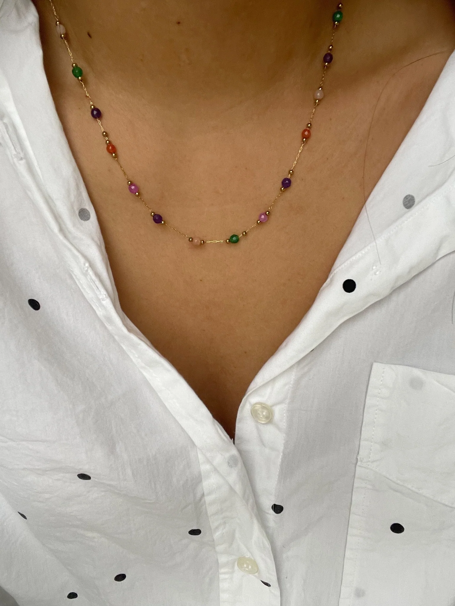 Sophia - Ketting - Natuursteen - Stainless Steel - Image 25