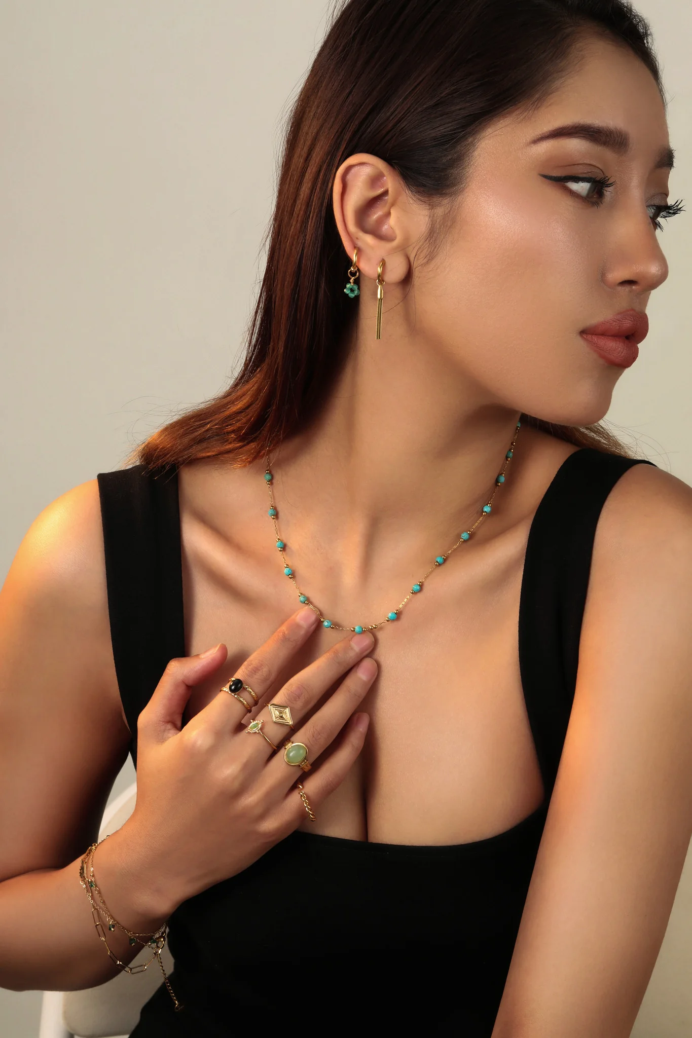 Sophia - Ketting - Natuursteen - Stainless Steel - Image 29